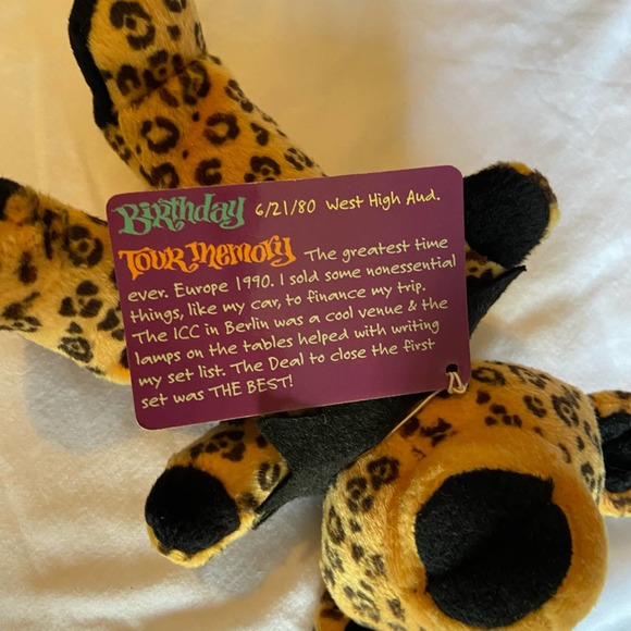 Grateful Dead Delilah Bear Bean Liquid Blue Collectible Vintage Rtd NewOld Stock - Picture 3 of 8